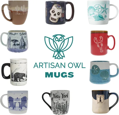 Vista 9 de Cape Shore New Bone China Atlantic Taza 14 oz - Conchas