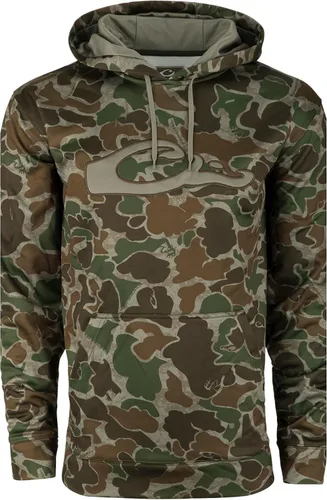 Vista 14 de Drake Waterfowl MST Performance - Sudadera con capucha de camuflaje, capucha de doble forro, mezcla de algodón/poliéster y bolsa canguro para mayor