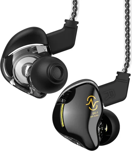 Vista 15 de Auriculares CCZ USB C Intrauriculares Monitor con Cable Tipo C con Micrófono, 1DD HiFi Bajo Inmersivo, para Samsung S23 FE S22/ iPhone 15 Negro
