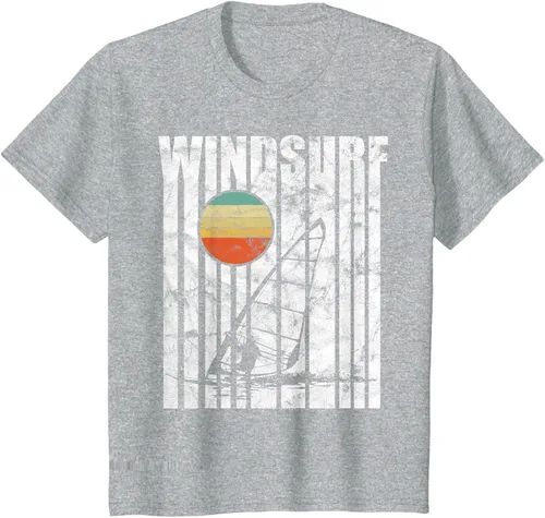 Vista 9 de Camiseta vintage de windsurf con regalo vintage de windsurf, Negro, S