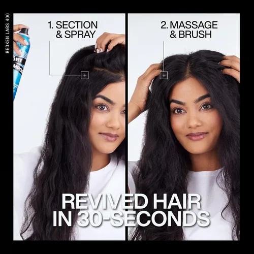 Vista 7 de Redken Champú seco de limpieza profunda para todo tipo de cabello, para cabello oscuro o claro, refresca y absorbe instantáneamente el aceite entre