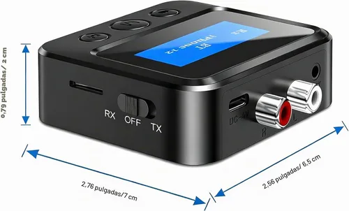 Vista 7 de Receptor transmisor Bluetooth para TV, con RCA 0.1 in AUX y adaptador de audio de pantalla para estéreo doméstico, transmisor Bluetooth