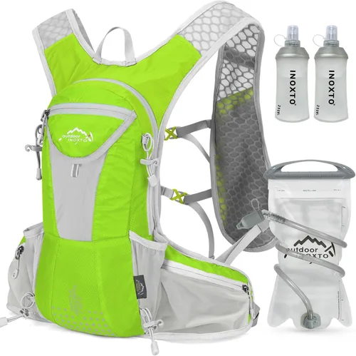 Vista 17 de IX INOXTO Hydration Pack Backpack, Lightweight Water Backpack with 2L Hydration Bladder Daypack for Men Women,Running Hydration Vest for Trail