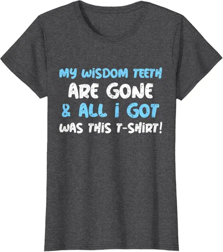Vista 4 de My Wisdom Teeth Are Gone! Camiseta divertida de muelas del juicio, Negro