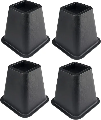 Vista 7 de Elevadores de cama resistentes de 6 pulgadas con base estable, elevadores portátiles para muebles, juego de 4 para sofá, mesa, escritorio