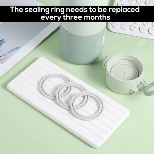 Vista 4 de 4 anillos de sellado para calentador de botellas portátil BOLOLOLO, anillo de tapa de silicona de alta calidad, piezas de repuesto sin BPA