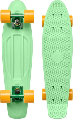 Vista 7 de Retrospec Quip Mini Cruiser Skateboard 22.5" Patineta Cruiser Completa de Plástico Retro Clásico con Rodamientos ABEC 7 y Ruedas PU, Tabla Compacta