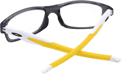 Vista 4 de BroLizard - Brazos de repuesto para Oakley Crosslink Glass Satin White Frame - Amarillo
