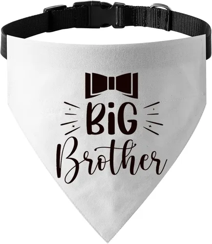 Vista 19 de El mejor collar de bandana de boda para perro, bandana de compromiso ajustable para mascotas con hebilla de liberación rápida y anillo en D