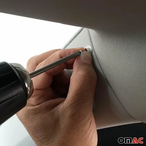 Vista 5 de OMAC Cortinas magnéticas para ventana con protección UV para Mercedes Sprinter 2006-2018, color negro 3X