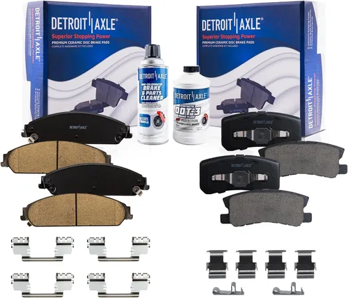 Vista 61 de Detroit Axle - Pastillas de freno para Avalanche Express Suburban Savana Yukon XL 1500 Chevy Tahoe GMC Cadillac Escalade, Pastillas de freno