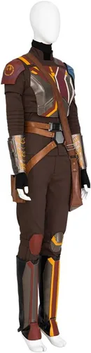 Vista 3 de HuGuiqny Disfraz de Bo Katan Kryze para mujeres adultas, accesorios de cosplay de Bo Katan, guantes y accesorios de fiesta de Halloween