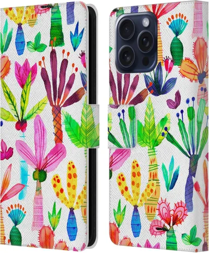 Vista 219 de Head Case Designs Officially Licensed Ninola Brushstrokes Black Summer Patterns Leather Wallet Case Compatible with Samsung Galaxy A07 4G