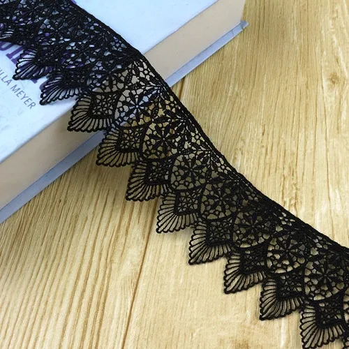 Vista 2 de Accesorios de ropa bordados de poliéster bordado ligero falda de encaje / escote/mangas DIY tela decorativa arte, embalaje de regalo, diseño