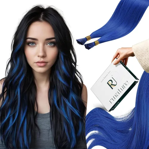 Vista 76 de RUNATURE Extensiones de cabello humano con punta en U, color marrón ceniza a rubio platino