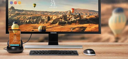 Vista 7 de Cargador de pared Samsung Dex Station, experiencia de computadora para Samsung Note8, Galaxy S8 y Galaxy S8 +, W/AFC USB-C (versión de EE. UU)