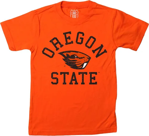 Vista 16 de Wes and Willy Camiseta de algodón orgánico de manga corta para niños de la NCAA