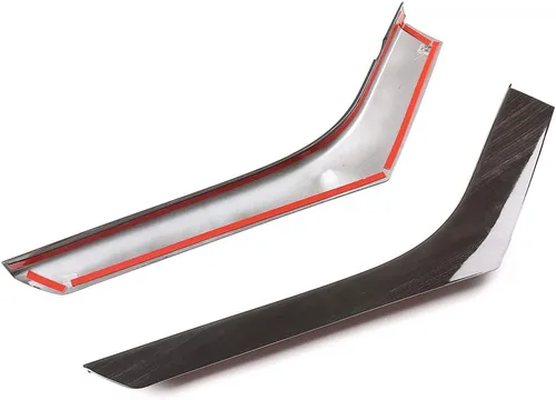 Vista 5 de Tiras de decoración lateral de consola central de ABS para Land Rover Range Rover Evoque 2012-2019, accesorios de automóvil (grano de madera negro)