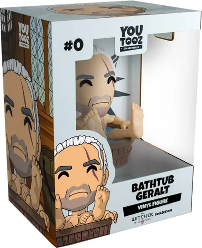 Vista 3 de Youtooz Bathtub Geralt - Figura de vinilo de 3.3 pulgadas, colección oficial de la colección The Witcher de The Witcher