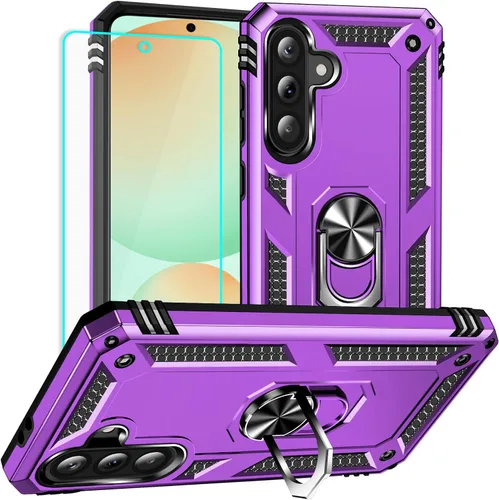 Vista 27 de Yiakeng Funda para Samsung A52, Galaxy A52 con protector de pantalla HD, fundas protectoras de grado militar con anillo para Samsung Galaxy A52 5G