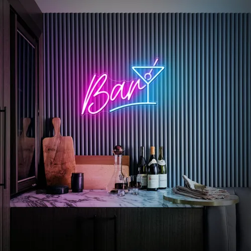 Vista 2 de Kavaas Letrero de Neón para Bar Casero, Letrero LED de Bar para Man Cave Pub Cócteles Fiesta - Los Mejores Regalos para Esposo, Padre, Cumpleaños
