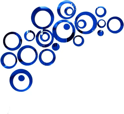 Vista 13 de 24 calcomanías de pared de espejo circular acrílico, removibles autoadhesivas, espejo acrílico, decoración de pared redonda para sala de estar
