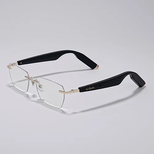 Vista 3 de Gafas de seguridad Bluetooth para el trabajo, lentes inteligentes con IA que traducen idiomas con traducción cara a cara para hombres y traducción