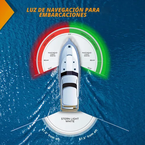 Vista 9 de Nilight - Luz de navegación para barco, 2 unidades, 8 LED, luces de lazo rojo y verde Luz de navegación 8LED- 2 piezas