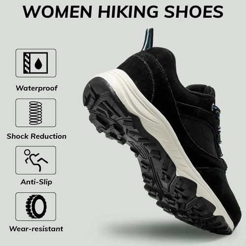 Vista 3 de COTTIMO Women's Waterproof Hiking Shoes Non Slip Sneakers Lightweight Tennis Shoes for Work Walking Running Trekking Trail Shoes