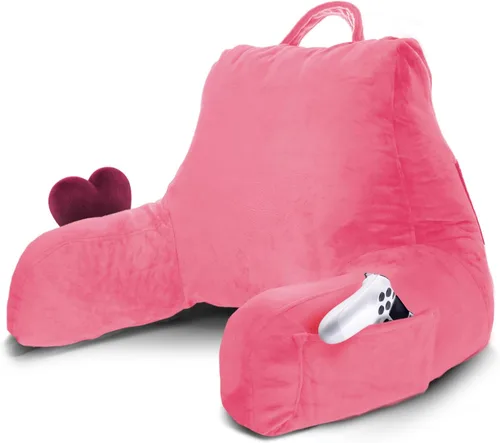 Vista 66 de Nestl Almohada de lectura para niños y adolescentes con espuma viscoelástica triturada, almohadas de respaldo para leer, ver y jugar, uso