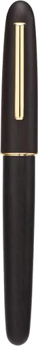 Vista 6 de Jinhao 9036 - Pluma estilográfica de madera de ébano de cerezo, tamaño extrafino con estuche de metal