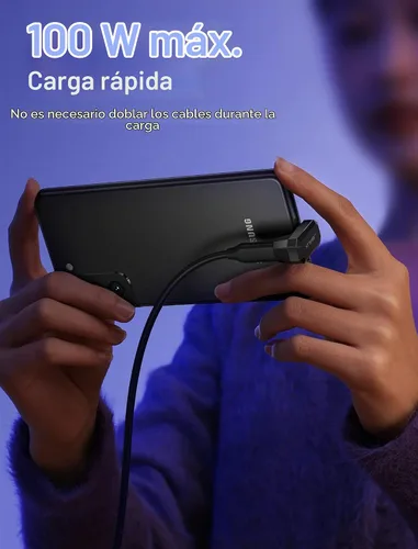 Vista 3 de JSAUX Paquete de 2 adaptadores USB C de 180°, USB C a USB C y adaptador USB A 180° tipo C