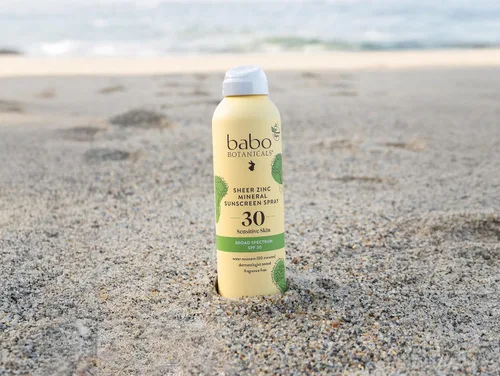 Vista 7 de Babo Botanicals Spray de protección solar continuo de zinc transparente SPF30 - Óxido de zinc natural - Piel extra sensible - Resistente al agua