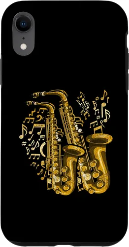 Vista 9 de Funda para iPhone 12 mini músico, saxofonista y saxofonista de jazz