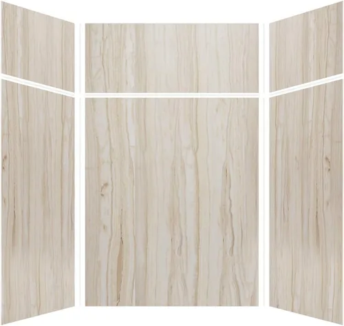 Vista 49 de Transolid EWKX363696-41 Expressions - Kit de pared de ducha de 6 paneles con extensión, 36 pulgadas de largo x 36 pulgadas de ancho x 96 pulgadas
