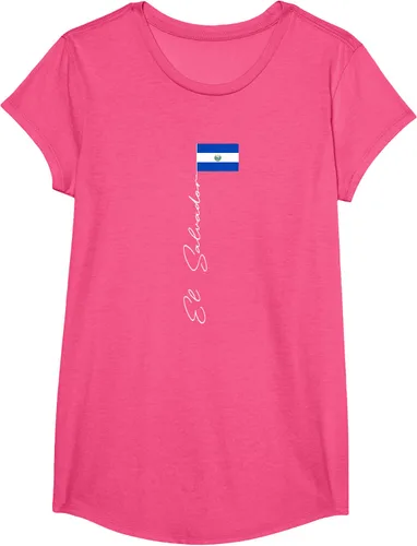 Vista 15 de Camiseta patriótica con bandera de El Salvador, Negro