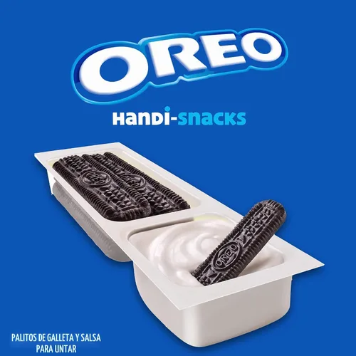 Vista 5 de Handi-Snacks OREO - Paquetes de bocadillos para salsa de galletas y creme, 20 paquetes de aperitivos