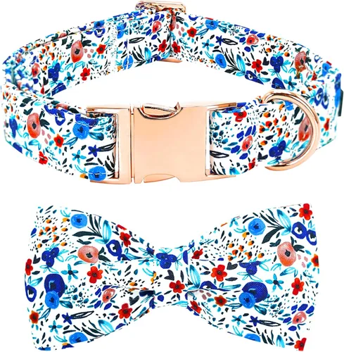 Vista 15 de Collar para perro, con estampado de tiburón, collar para cachorro, collar para mascotas, collar de lazo para perros, suave, duradero, ajustable
