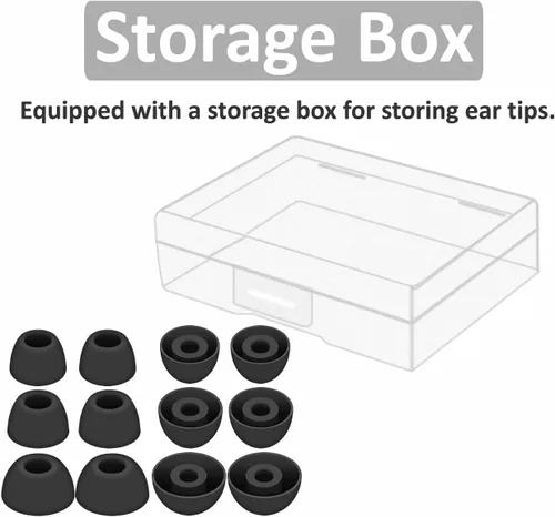 Vista 4 de 6 pares de almohadillas compatibles con Pixel Buds Serie A, auriculares de silicona de repuesto, accesorios de ala compatibles con Google Pixel Buds