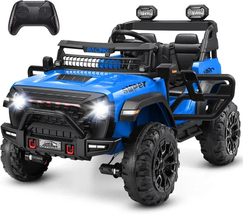 Vista 10 de Hikole Juguetes de paseo de 24 V para niños grandes de 3 a 8, coche Negro1
