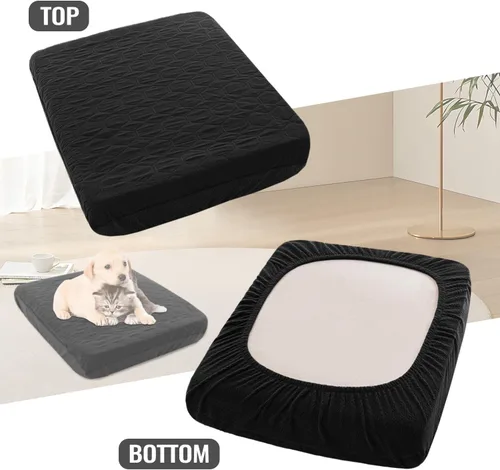 Vista 6 de nanbowang Fundas impermeables para cama de perro, fundas de repuesto lavables, pelo de mascota fácil de quitar, funda de almohada para perro