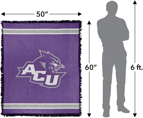 Vista 2 de LOGOVISION Manta Abilene Christian University, 50x60 Logo Primary WovenThrow