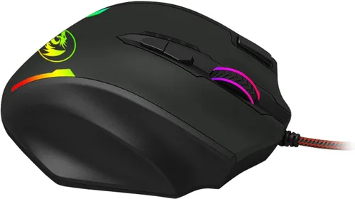 Vista 4 de Redragon M908 12400 DPI Impact MMO Mouse para juegos con 18 botones programables, cartucho de ajuste de peso, 12 botones laterales