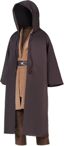 Vista 2 de Disfraz de Anakin para niños, túnica con capucha para Halloween, cosplay, uniforme