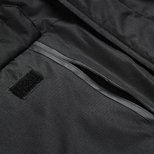 Vista 7 de IEPOFG Abrigo de lluvia impermeable de invierno para hombres Slim Fit grueso cálido chaqueta térmica senderismo cortavientos esquí ropa deportiva al