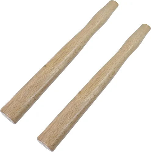 Vista 6 de HEVSTIL Paquete de 2 piezas de repuesto de mango de hacha de 12.6 pulgadas, mango de herramienta de madera de nogal para martillo de hacha ovalado