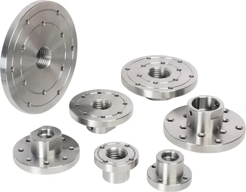 Vista 2 de Placa frontal de torno de madera de 2 pulgadas de acero, placa frontal de portabrocas de máquina de carpintería de husillo de 1 pulgada x 8 TPI