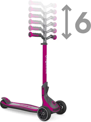 Vista 8 de Globber Ultimum Scooter Patineta de 3 ruedas para adultos y niños de 5 años Patineta plegable con cubierta segura y antideslizante y frenos
