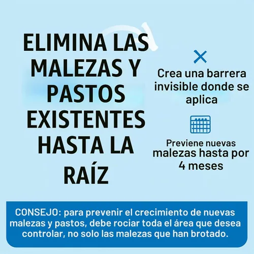 Vista 5 de Roundup - Eliminador de malezas y hierba de doble acción más concentrado preventivo de 4 meses