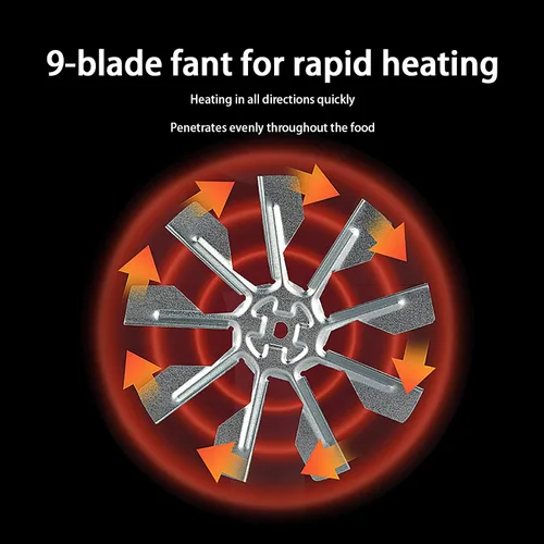 Vista 7 de Freidora de aire, horno eléctrico inteligente de 5 cuartos de galón sin aceite, freidora multifunción de gran capacidad de 1500 W con pantalla